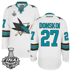 Joonas Donskoi #27 White 2016 Stanley Cup Away Champions Jersey