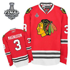 Keith Magnuson #3 Red 2015 Stanley Cup Home Jersey