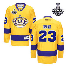 Dustin Brown #23 Gold 2014 Stanley Cup Alternate Jersey