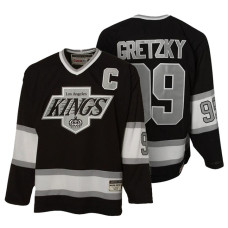 #9 Wayne Gretzky Black Throwback Premier Jersey