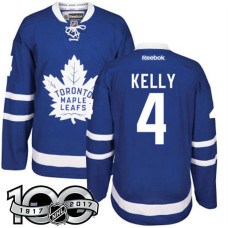 #4 Red Kelly Blue 100 Greatest Player Jersey