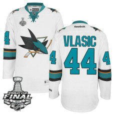 Marc-Edouard Vlasic #44 White 2016 Stanley Cup Away Champions Jersey