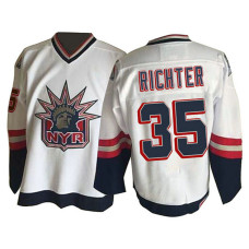 Mike Richter #35 White CCM Statue of Liberty Stitched Jersey