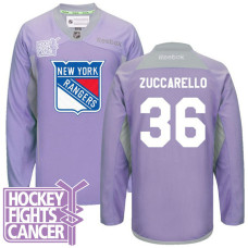 Mats Zuccarello #36 Purple Hockey Fights Cancer Jersey
