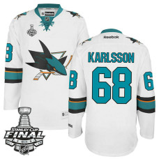 Melker Karlsson #68 White 2016 Stanley Cup Away Champions Jersey