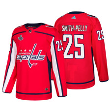 #25 Devante Smith-Pelly 2018 Stanley Cup Final Bound Patch Authentic Player Red Jersey