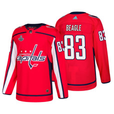 #83 Jay Beagle 2018 Stanley Cup Final Bound Patch Authentic Player Red Jersey
