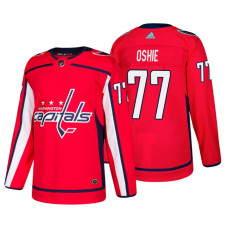 #77 T.J. Oshie Home Authentic Player Red jersey