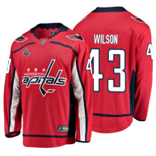 #43 Tom Wilson Red Breakaway Player Home Stanley Cup Final Bound 2018 Jersey