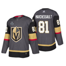 #81 Jonathan Marchessault Grey 2018 Stanley Cup Final Bound Patch Authentic Player Jersey