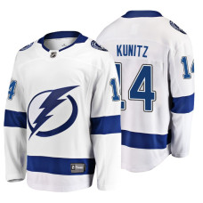 #14 Chris Kunitz 2018 Fanatics Branded Breakaway White Away jersey