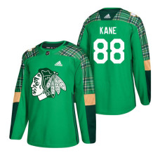 #88 Patrick Kane 2018 St. Patrick's Day Jersey Green
