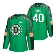#40 Tuukka Rask 2018 St. Patrick's Day Jersey Green
