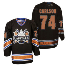 #74 John Carlson Black CCM Vintage Hockey Jersey