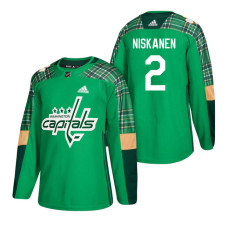 #2 Matt Niskanen 2018 St. Patrick's Day Jersey Green