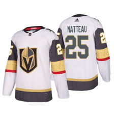 #25 Stefan Matteau Authentic Player White Away jersey