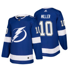 #10 J.T. Miller Home Authentic Player Blue jersey