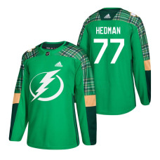 #77 Victor Hedman 2018 St. Patrick's Day Green Jersey