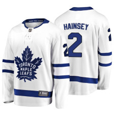 #2 Ron Hainsey 2018 Fanatics Branded Breakaway White Away jersey
