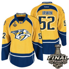 Gold Matt Irwin #52 Premier Home Jersey With 2017 Stanley Cup Final Patch