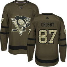 Sidney Crosby #87 Green Salute To Service New Season Jersey