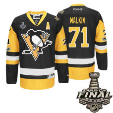 Black Evgeni Malkin #71 2017 Stanley Cup Final Patch And Anniversary Patch Jersey