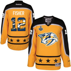 #12 Mike Fisher Gold 2017 Stanley Cup Final Fashion Hockey Jersey