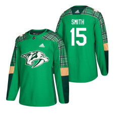 #15 Craig Smith 2018 St. Patrick's Day Jersey Green
