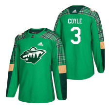 #3 Charlie Coyle 2018 St. Patrick's Day Jersey Green