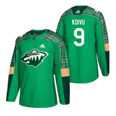 #9 Mikko Koivu 2018 St. Patrick's Day Jersey Green