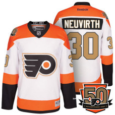 Michal Neuvirth #30 White/Orange Premier 50th Anniversary Player Jersey