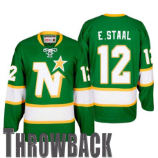 #12 Eric Staal Green Minnesota North Star 1967 Throwback Jersey