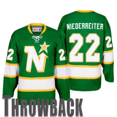 #22 Nino Niederreiter Green Minnesota North Star 1967 Throwback Jersey