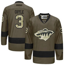 Charlie Coyle #3 Green Camo Player Jersey