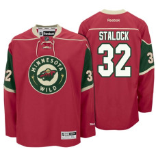 #32 Alex Stalock Red Hockey Home Premier Jersey