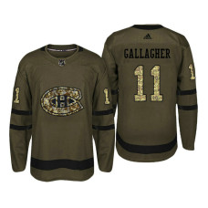 #11 Brendan Gallagher Camo Salute To Service Jersey