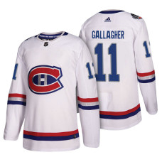 #11 White NHL100 Classic Brendan Gallagher Jersey