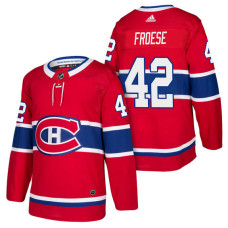 #42 Byron Froese Red 2018 New Season Player Home Jersey