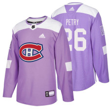 #26 Jeff Petry Purple Hockey Fights Cancer Authentic Jersey