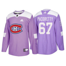 #67 Max Pacioretty Purple 2018 Authentic Hockey Fights Cancer Jersey