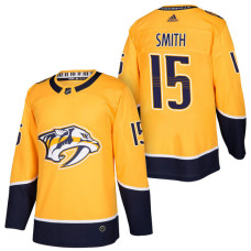 #15 Craig Smith Gold 2018 New Season Home Authentic Jersey
