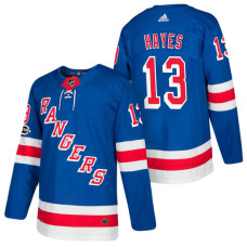 #13 Kevin Hayes Royal 2018 New Season Home Authentic Jersey With Anniversary Patch