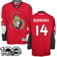 #14 Alexandre Burrows Red 2017 Anniversary Patch Player Jersey