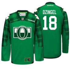 #18 Ryan Dzingel Green St. Patrick Day Premier Jersey