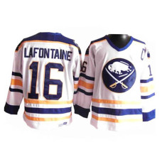 Pat Lafontaine #16 White Throwback Jersey