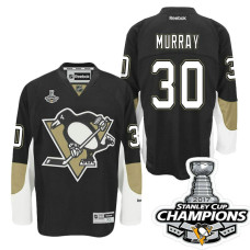 #30 Matt Murray Black Stanley Cup Champions Home Throwback Jersey