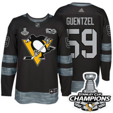 #59 Jake Guentzel Black 2017 Stanley Cup Champions 100th Classic Limited Fashion Jersey