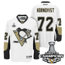 #72 Patric Hornqvist White Stanley Cup Champions Away Throwback Jersey