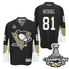 #81 Phil Kessel Black Stanley Cup Champions Home Throwback Jersey