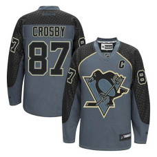 Sidney Crosby #87 Charcoal Cross Check Fashion Jersey